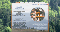 Desktop Screenshot of gasthof-hirsch.de