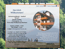 Tablet Screenshot of gasthof-hirsch.de